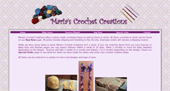 Desktop Screenshot of mariascrochetcreations.com